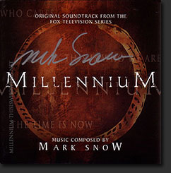 A signed copy of the Millennium Limited Edition Original Soundtrack by composer Mark Snow. &copy;2008 Twentieth Century Fox Film Corporation.